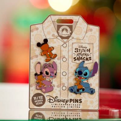Stitch Attacks Snacks Gingerbread Limited Release Pin Set, 11 of 12