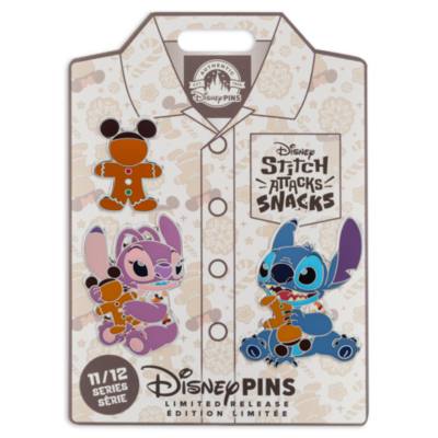 Stitch Attacks Snacks Gingerbread Limited Release Pin Set, 11 of 12