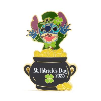 Stitch St. Patrick's Day 2025 Limited Release Slider Pin, Lilo & Stitch