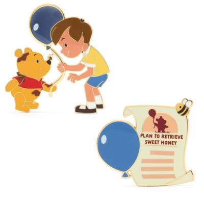 Winnie the Pooh and Christopher Robin Pin Set, Hundred Acre Wood Series, 1 of 12
