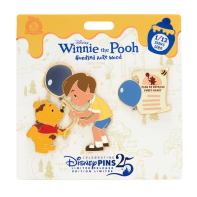 Winnie the Pooh and Christopher Robin Pin Set, Hundred Acre Wood Series, 1 of 12