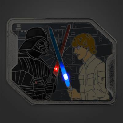 Luke Skywalker and Darth Vader Light-Up Limited Edition Pin, Star Wars: The Empire Strikes Back