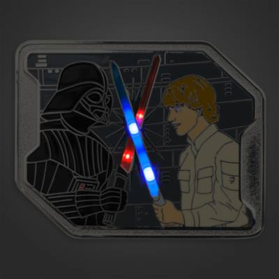 Luke Skywalker and Darth Vader Light-Up Limited Edition Pin, Star Wars: The Empire Strikes Back