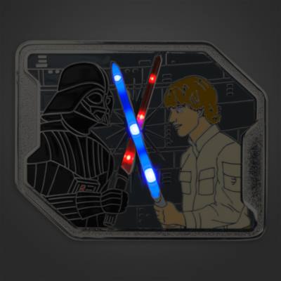 Luke Skywalker and Darth Vader Light-Up Limited Edition Pin, Star Wars: The Empire Strikes Back