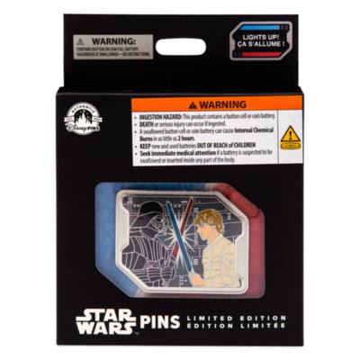 Luke Skywalker and Darth Vader Light-Up Limited Edition Pin, Star Wars: The Empire Strikes Back