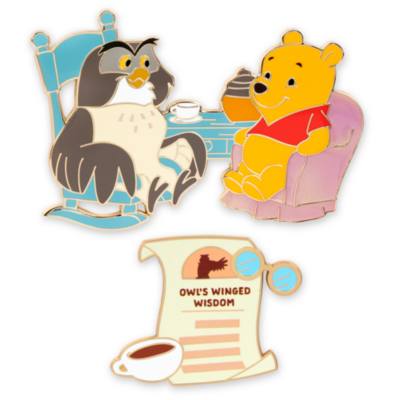 Winnie the Pooh and Owl Pin Set, Hundred Acre Wood Series, 4 of 12