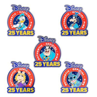 Set pins misteriosos Disney Parks Pin Trading, 25&nbsp;a&ntilde;os