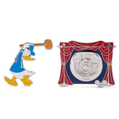 Donald Duck and Gong The Mickey Mouse Club 70th Anniversary Limited Edition Pin Set