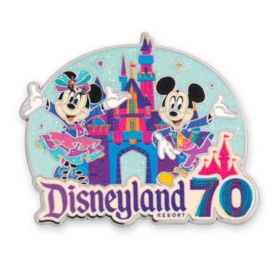 Mickey Mouse and Minnie Mouse Disneyland Resort 70th Anniversary Pin