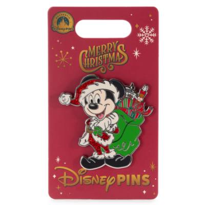 Santa Mickey Mouse Festive Pin