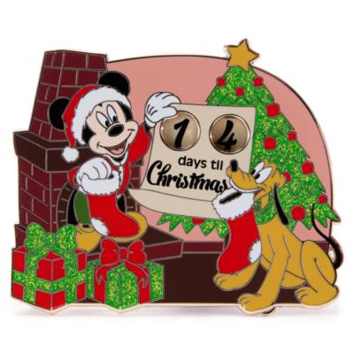 Mickey and Pluto Festive Countdown Pin