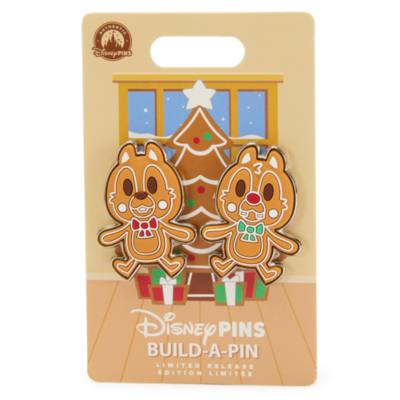Chip 'n Dale Gingerbread Build-A-Pin Limited Release Set