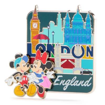 Mickey and Minnie Mouse London Pin