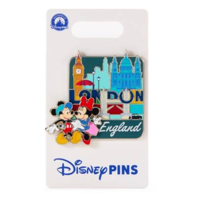 Mickey and Minnie Mouse London Pin