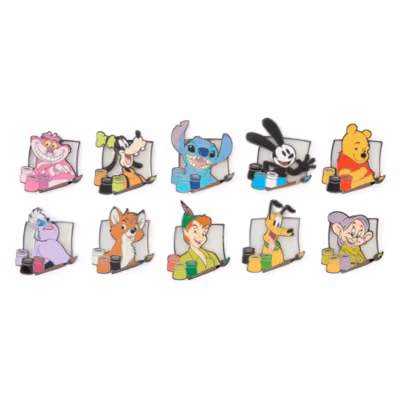 Disney Brush of Magic Limited Release Mystery Pin Set