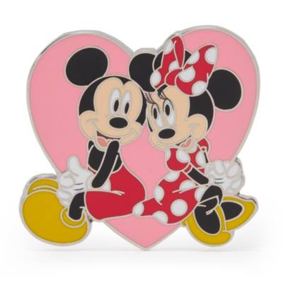Micky Maus und Minnie Maus - Herz - Anstecknadel