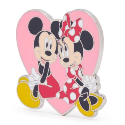 Micky Maus und Minnie Maus - Herz - Anstecknadel