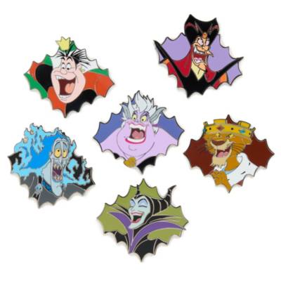 Set pins villanos Disney