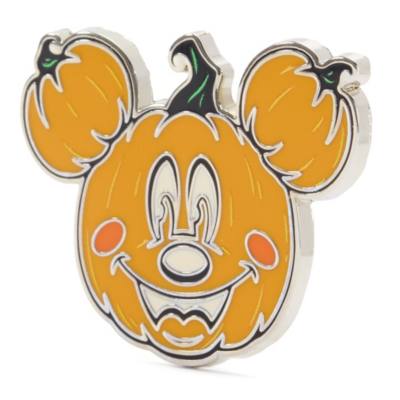 Mickey and Minnie Mouse Jack-o'-Lanterns ''Happy Halloween'' Pin Set