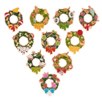 Disney Christmas Wreaths Mystery Pin Set