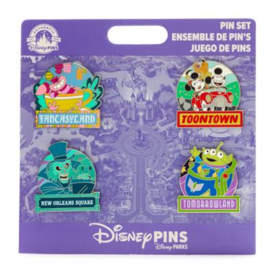 Disneyland Resort - Micky Maus und Freunde - 4 L&auml;nder - Anstecknadelset