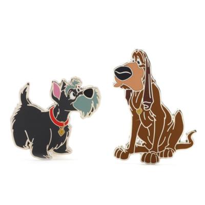 Set pins Jock y Trusty, La Dama y el Vagabundo
