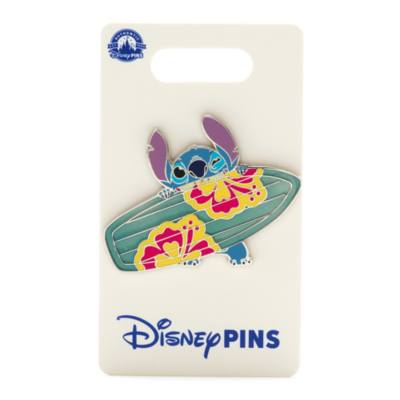 Stitch with Surfboard Pin, Lilo & Stitch