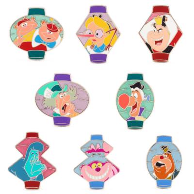 Alice in Wonderland Lamps Mystery Pin Set