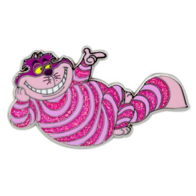 Cheshire Cat Glitter Pin, Alice in Wonderland