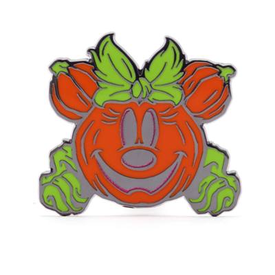 Mickey Mouse and Minnie Mouse Jack-o'-Lanterns Halloween Pin Set