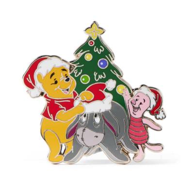 Santa Winnie the Pooh and Pals Festive Pin