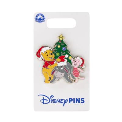 Santa Winnie the Pooh and Pals Festive Pin
