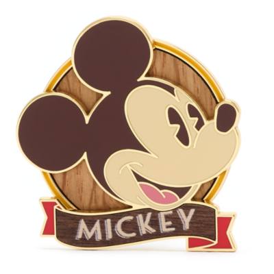 Mickey Mouse Wood Inlay Pin
