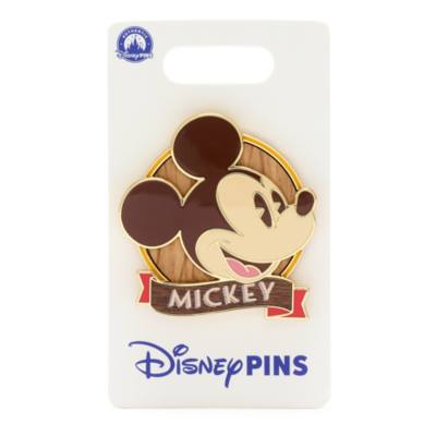 Mickey Mouse Wood Inlay Pin
