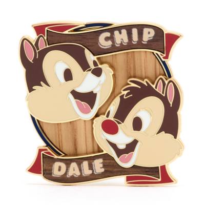 Chip 'n Dale Wood Inlay Pin