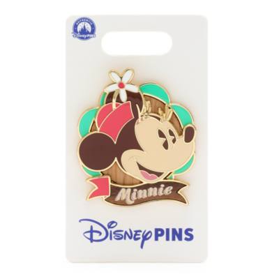 Minnie Mouse Wood Inlay Pin
