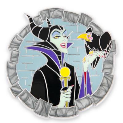 Dornröschen - Malefiz und Rabe - Disney Villains - Anstecknadel
