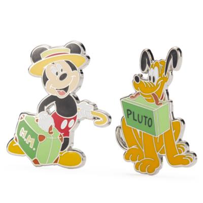 Mickey Mouse and Pluto Pin Set