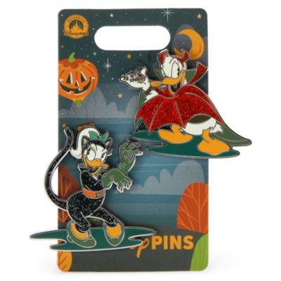 Donald and Daisy Duck Halloween Pin Set