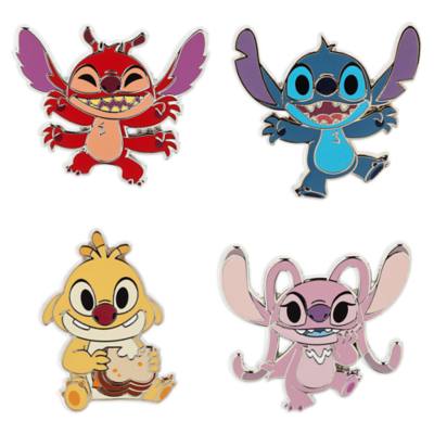 Set inicio Pin Trading Stitch y amigos, Lilo y Stitch