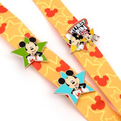 Mickey Mouse and Minnie Mouse Lanyard and Pin Set