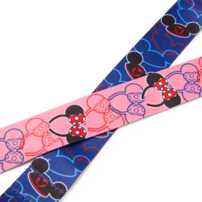 Tour de cou r&eacute;versible avec oreilles de Mickey et Minnie