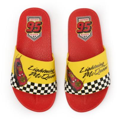 Lightning McQueen Swim Slides for Kids, Disney Pixar Cars