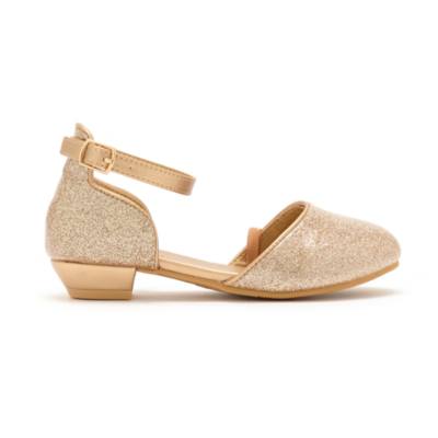 Zapatos purpurina dorada infantiles Princesas Disney