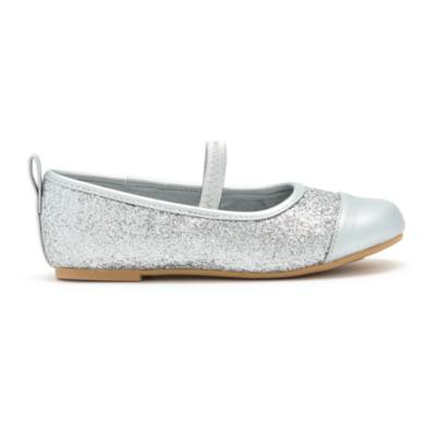 Disney Princess Silver Glitter Shoes For Kids