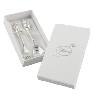 Set De Couverts Winnie L Ourson Plaques Argent Pour Bebe Shopdisney