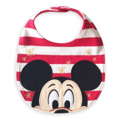 Mickey and Friends Holiday Cheer Baby Bibs, 2 Pack