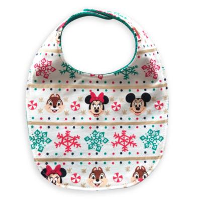 Mickey and Friends Holiday Cheer Baby Bibs, 2 Pack