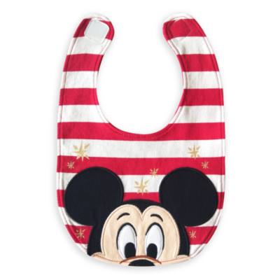 Mickey and Friends Holiday Cheer Baby Bibs, 2 Pack