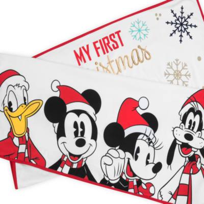 Disney Store - Holiday Cheer - Micky und seine Freunde - Fotoset mit Decke und M&uuml;tze f&uuml;r Babys